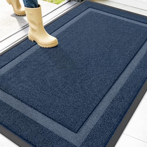 OLANLY Front Door Mat Outside 47x32, All-Season Heavy-Duty Rubber Doormat by OLANLY