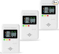 3 Packs Natural Gas & Carbon Monoxide Alarm,Combination Gas & Carbon Monoxide Detector,4-in-1 Real-time Display & Monitor,Plug in Propane Detector & CO Alarm for Home,RV,Apartment