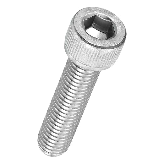 Kozelo 8pcs Socket Head Cap Screws - [M10-1.5 x 50mm] 304 Stainless Steel Allen Socket Drive for Electrical Motor 3D Printing Fan Engine Replacement Use, Silver