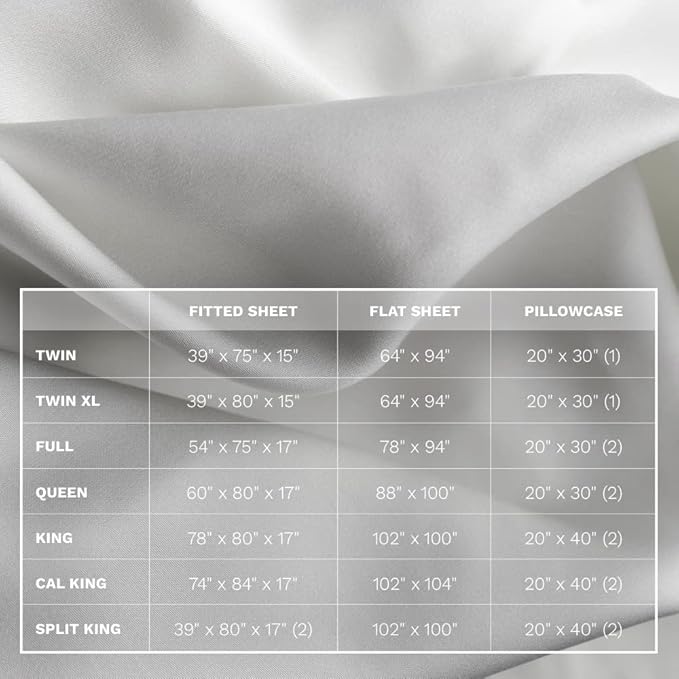 LUXOME Luxury Sheet Set | 100% Rayon (Viscose) from Bamboo | Full Size - White | Deep Pockets | 4-Piece Set (Fitted, Flat, 2 Pillowcases)
