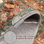 Yamaziot Washable Runner Rug, 3x10 Non-Slip Boho Hallway Kitchen Rug - Image 4