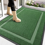 OLANLY Front Door Mat Outside 59x34, All-Season Heavy-Duty Rubber Doormat by OLANLY