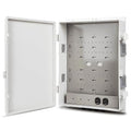 Namunanee Outdoor Electrical Junction Box with High Power Outlet, ABS Water Resistant Enclosure with Internal Mounting Panel & Hinged Cover. (18.1" H* 12.6" L* 4.3" W & Outlet)