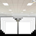 CycevSun 2x2 LED Flat Panel Light Drop Ceiling Fixture, 0-10V Dimmable, 20/30/40W Selectable, 3000K 4000K 5000K Switchable, 120-277V, ETL Listed, 8 Pack