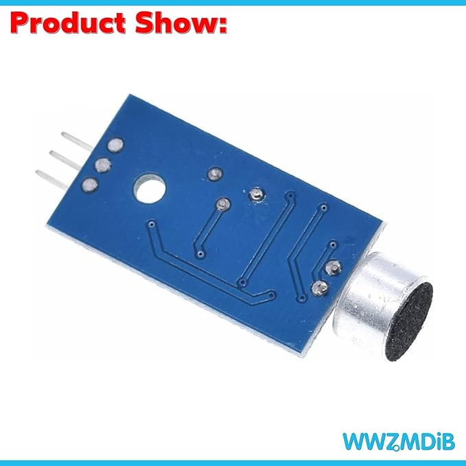 WWZMDiB Sound Sensor Compatible with for Arduino DIY Detecting The Presence and Absence of Sound via a Microphone (10 Pcs)