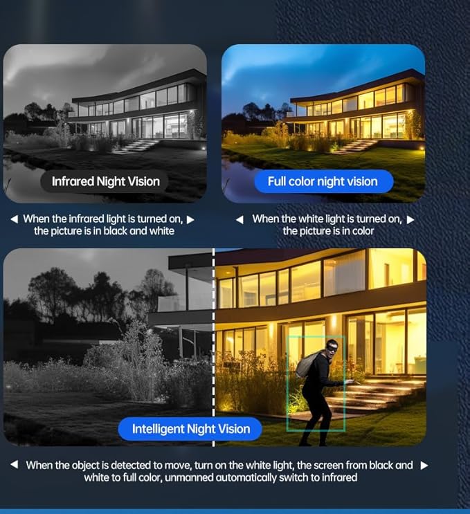 4G LTE Cellular Security Camera Wireless Outdoor，No Wifi Solar Powered Outside Camera , 2K Color Night Vision, PIR Motion Sensor, 360° Live View, 2-Way Audio, SIM Card $ SD Card Included, Free Trial