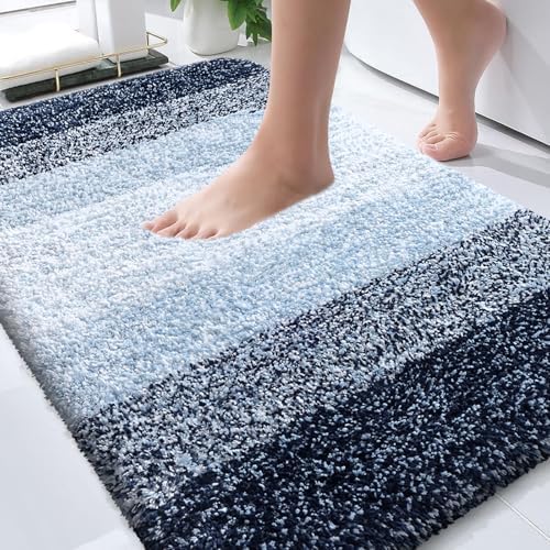 OLANLY Bathroom Rugs Mat 36x24, Extra Soft Absorbent Microfiber Bath Rugs by OLANLY