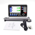 TOAUTO Digital Readout 2 Axis 3 Axis DRO Display Linear Scale 100~1000mm Precision 5um for Bridgeport/Knee Milling Lathe EDM Mill Machine (2 Axis DRO-LCD)