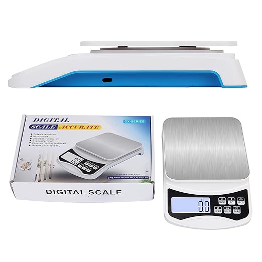 Digital Lab Scale 5000g x 0.1g LCD Display Analytical Balance Jewelry Scale Precision Electronic Scale Scientific Scale 0.1g Accuracy for Laboratory, Kitchen, and Food Measurement (5000g x 0.1g)