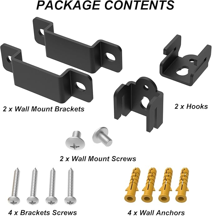 Vdsvksd Wall Mount for Samsung, Sony, Vizio, Roku Speakers - Rear, Satellite, Surround Sound & Bookshelf Speakers