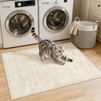 Washable Area Rugs 2x3: Living Room Bedroom Carpet Retro Beige - Image 2