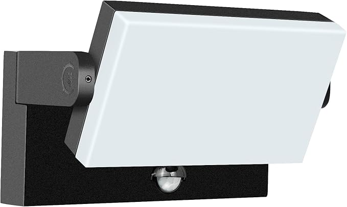 WISELUME 60W LED Outdoor Wall Light – 360° Adjustable Head, Motion Sensor, Color Temperature Adjustable (3000K/4000K/6500K) Waterproof Security Lighting for Garage, Porch & Yard