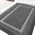 OLANLY Front Door Mat Outside 29.5x17, All-Season Heavy-Duty Rubber Doormat by OLANLY