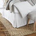 Amazon Basics Lightweight Pleated Dust Ruffle Bed Skirt, Full, Bright White, Wrinkle and Fade Resistant, Machine Washable, Polyester by AmazonBasics