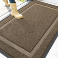 OLANLY Front Door Mat Outside 47x30, All-Season Heavy-Duty Rubber Doormat by OLANLY
