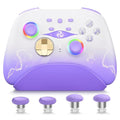 Mytrix Switch Pro Controller with Charging Dock, Wireless Controllers for Nintendo Switch/Switch 2/OLED, Hall Effect Joystick/Trigger, RGB Lighting, Turbo/Macro Button, for PC, iPad - Raiden Design