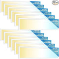 Sunco 12 Pack 1x4 LED Flat Panel Light, Dual Selectable CCT 3500K/4000K/5000K & Selectable Wattage 30W/40W/46W, 5700LM, 0-10V Dimming, Matte White Drop Ceiling Fixture - ETL, DLC
