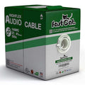 fast Cat. Speaker Wire 14 Guage 2C, UL Listed & CMR/CL3R-FT4 Rated - Speaker Cable w/PVC Jacket, 100% Oxygen-Free Pure Bare Copper - (41) MidFlex 14 Guage Wire - in-Wall Use-500ft Bulk Cable, White