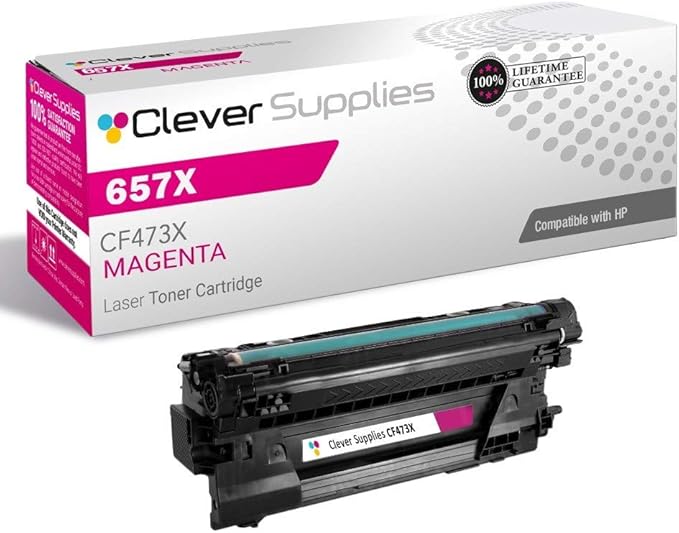 CS Replacement Toner Cartridge Compatible with HP 657X CF473X Magenta Color Enterprise M681 M681dh M681f M682 MFP M681 z MFP M682 z Toner Cartridge Magenta