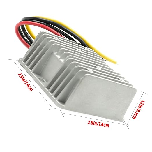 MGGi DC/DC Voltage Reducer Converter Regulator 12V 24V Step Down to 5V 20A 100W, Converter Regulator Power Supply Module Buck Transformer for Golf Cart Forklifts Car Vehicle, Aluminum