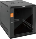 Tecmojo 12U Wall Mount Rack Cabinet, Heavy-Duty 176 Lbs High Load Capacity, 19” Enclosed Server Network Rack with Glass Door, 23.6” Deep – Elite Collection