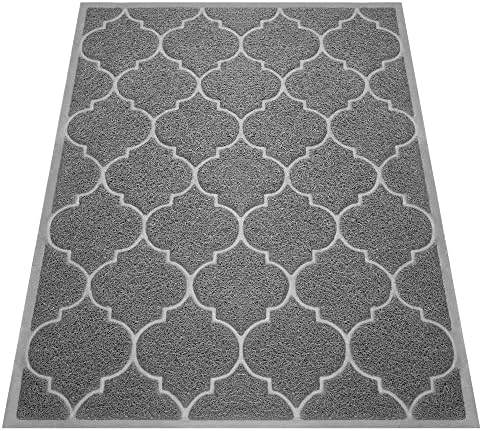 Cosyearn Door Mat, 46x35, Grey, Indoor Outdoor Front Entryway Doormat by Cosyearn