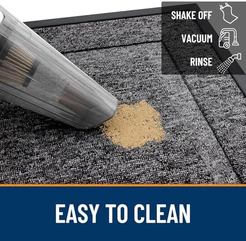 OLANLY Front Door Mat Outside 59x34, All-Season Heavy-Duty Rubber Doormat - Image 5