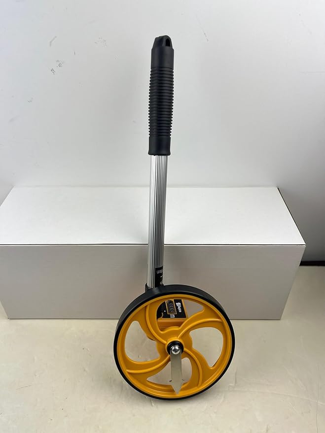 YS YUSON 6 Inch Measuring Wheel Complete Kit with 20 Marking Flags, 16.4ft Tape Measure & Canvas Bag - Foldable Precision Distance Roller, Up to 10,000 Ft, ±0.3% Accuracy, One Key to Reset
