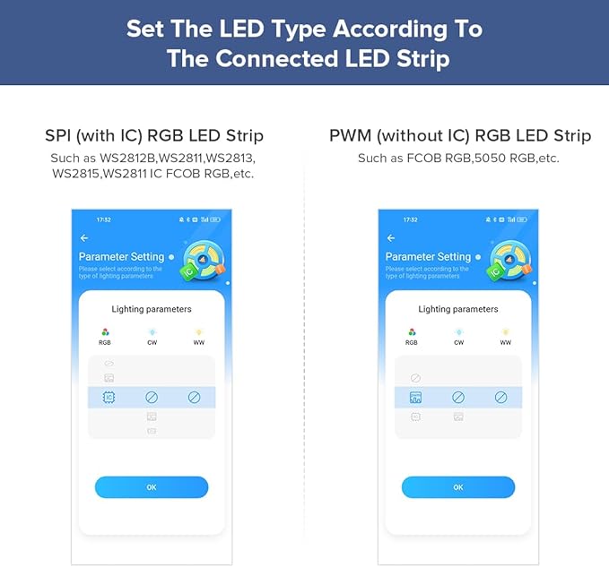 BTF-LIGHTING SP530E WiFi Alexa Bluetooth Controllers 4 Zones 2.4GHz RF RB3 Remote Kit Support FCOB COB SMD PWM or SPI RGB RGBW LED Strip WS2811 WS2812B WS2814 WS2815 SK6812 IC etc DC5V DC12V DC24V