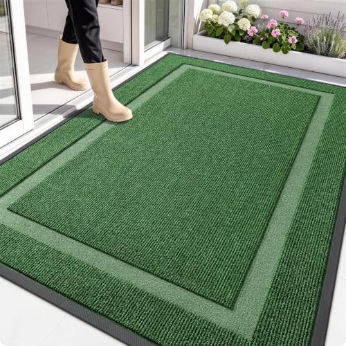 OLANLY Front Door Mat Outside 71x47, All-Season Heavy-Duty Rubber Doormat by OLANLY