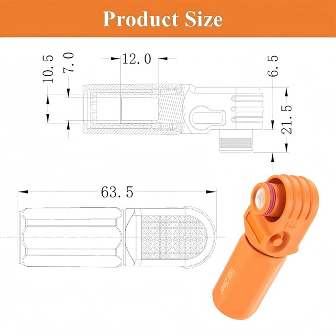 1 Set Battery Energy Storage Connector 120A 25mm² High Current HV Connectors Quick Plug Terminal Right Angle Plug and Socket IP67 Waterproof Power Adapter (Orange, 120A)