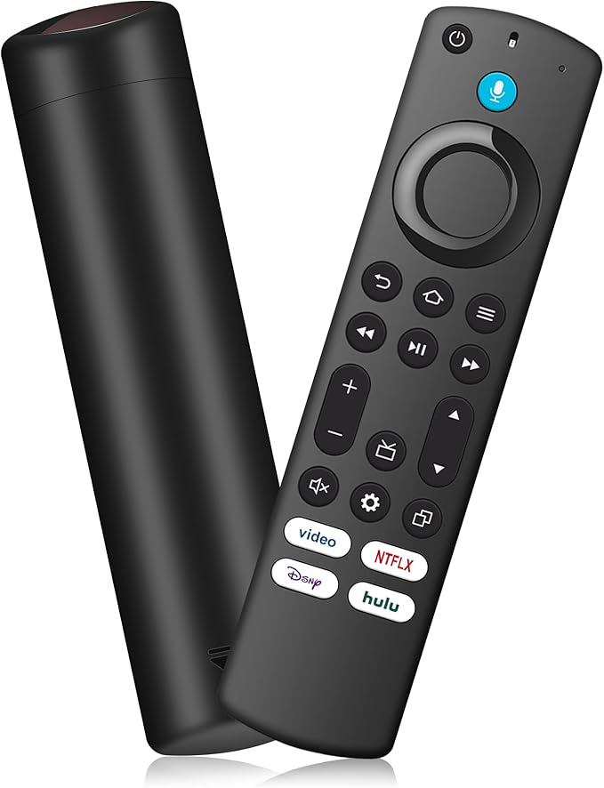 Replacement Voice Remote Control Fit for Fire Smart AMZ TV Stick(HD/Lite/4K Max/4K/Cube), FireSeries Stick(2nd Gen/3rd Gen), Smart TVs 3rd Gen, for All Omni QLED Series＆Insignia-Pioneer-Hisense-TCL