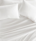 Linen Market Brushed Microfiber King Sheet Set 4 Piece – Oeko-TEX Certified Ultra Soft & Wrinkle-Free - 16" Deep Pocket Sheets - Easy Care King Size - White