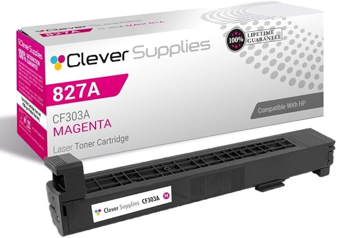 CS Replacement Toner Cartridge Compatible with HP 827A CF303A Magenta Color M880 M880z M880z+ M880z+ NFC