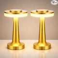 VIHOSE Cordless Table Lamps LED Portable Rechargeable Table Lamp with Touch Sensor 3 Color Dimming up to 15 Hours Battery Desk Light for Restaurant Nursery Living Room(Gold,12 Pcs)