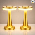 VIHOSE Cordless Table Lamps LED Portable Rechargeable Table Lamp with Touch Sensor 3 Color Dimming up to 15 Hours Battery Desk Light for Restaurant Nursery Living Room(Gold,24 Pcs)