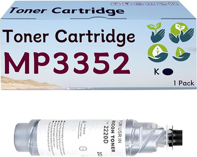 OEMLSO MP3352 Toner Cartridge Compatible for Ricoh MP3352 888169 Toner Cartridges Work for Ricoh Aficio MP3352 MP2852 MP2352SP MP2852SP MP3352SP Printers 1 Pack