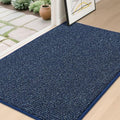 BEQHAUSE Dirt Trapper Door Mat 32" x 48", Non-Slip Washable Doormats, Blue by BEQHAUSE