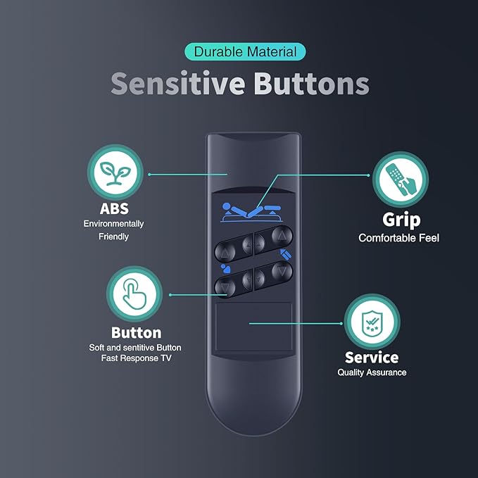 GWVEE Replacement Remote Control for Okin Okimat II Bed Motor Hand Control Compatible with Refined Hospital Beds