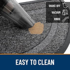 OLANLY Half Circle Front Door Mat Outside 29.5x17 All-Season Rubber Doormat - Image 6