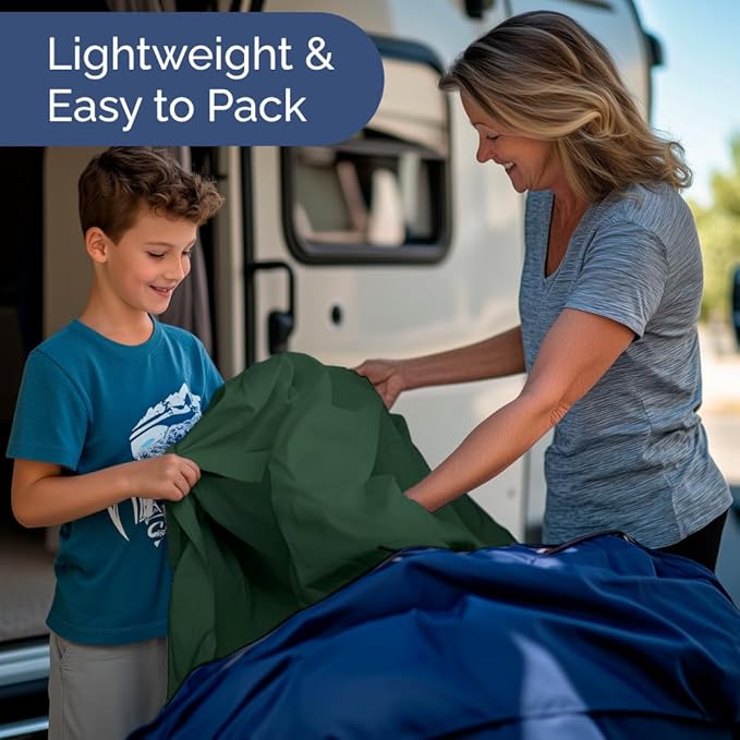 RV Short Queen Sheet Set 60 X 75 - 4 Piece RV Short Queen Bed Sheets - Soft, Breathable & Cooling - Designed for Bunks, Trailers & Campers - Fits 8” to 12" Mattress - Luxury Bedding - Emerald Green
