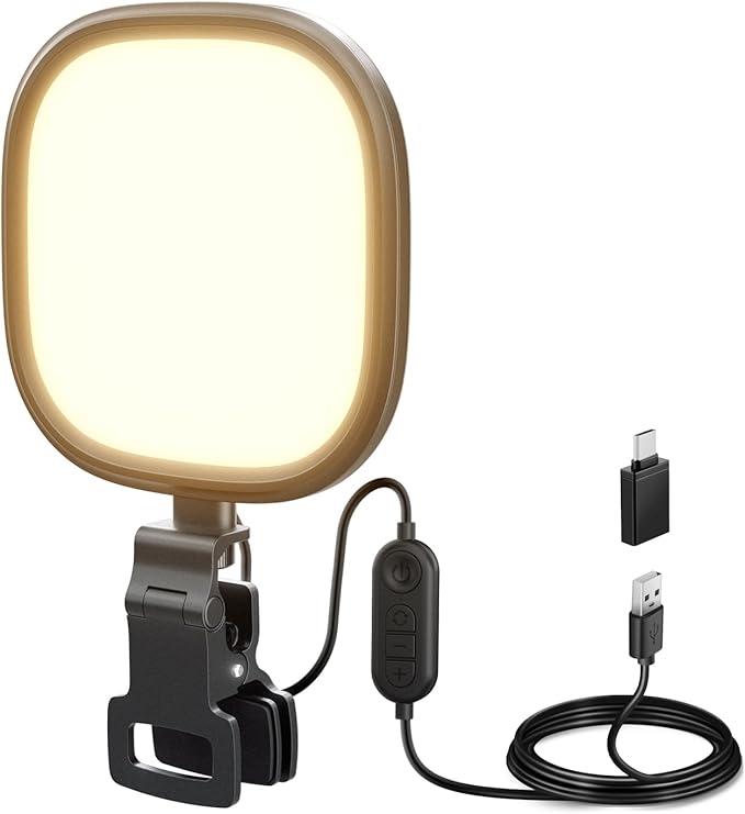 NEEWER Basics 5" 10W LED Streaming Light, Bi Color Edge Lit Clip on Full Screen USB Lamp Lighting CRI95 for Monitor Laptop Computer Webcam Desk Video Conference Zoom Call Recording, NL10