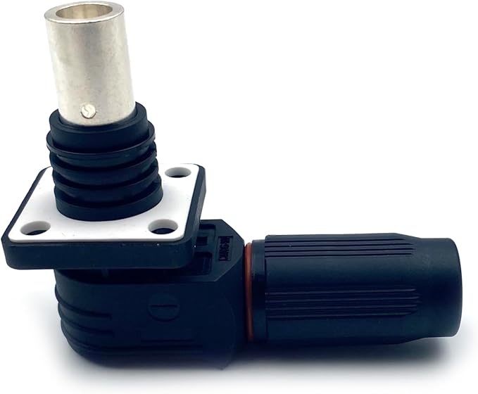1 Set Battery Energy Storage Connector, 300A High Current Connectors Quick Plug Terminal Black Right Angle Plug and Socket IP67 Waterproof Power Adapter Crimping 95mm² Wiring (1500V)