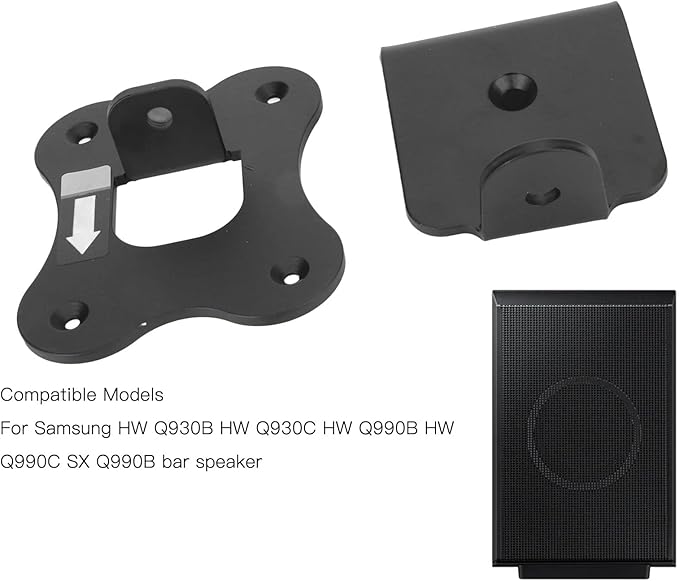 Dpofirs Speaker Wall Bracket for Q930B, Speaker Wall Bracket Metal Speaker Wall Mounted Bracket for Q930B Q930C Q990B Q990C SX Q990B