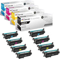 CS Replacement Toner Cartridge Compatible with HP CM4540fskm CE264X Black CF031A Cyan CF032A Yellow CF033A Magenta 646A & 646X Color CM4540f MFP Color CM4540fskm 8 Color Set