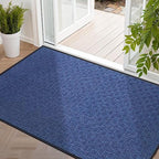 Mibao Front Door Mat Outdoor Entrance, 73" x 46" Heavy Duty Welcome Mat for Outdoor and Indoor, Waterproof Dirt Trapper Doormat, Super Absorbent Indoor Entryway Mat for Patio & Porch - Blue by Mibao
