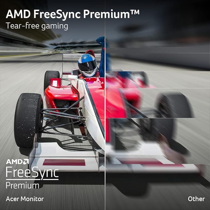 Acer Nitro 23.8 Inch Full HD 1920 x 1080 ZeroFrame Design IPS Gaming Monitor | AMD FreeSync Premium | 200Hz Refresh | Up to 0.5ms | One Display Port 1.2 and Two HDMI 2.0 Ports | KG241Y X1biip