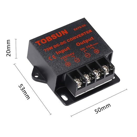 DC 12V/24V to 5V 15A Step Down Converter - Voltage Regulator Buck Converter Power Supply Transformer