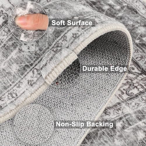 Yamaziot Washable Runner Rug, 2x10 Non-Slip Boho Hallway Kitchen Rug - Image 4