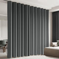 Room Divider Blackout Curtain Track Curtains Wall Dividers Panels Screen for Living Rooms Bedroom Office Privacy Partition Separation, W180 × L120 Inch,1 Panel, Grey